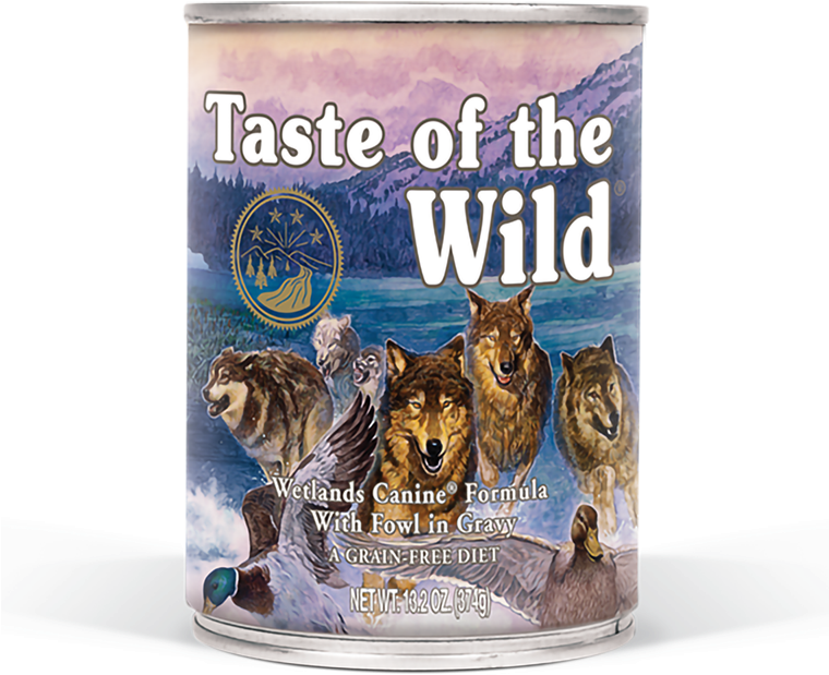 Taste Of The Wild Wetlands Canned Dog Food - Tow Wetlands (759x681), Png Download