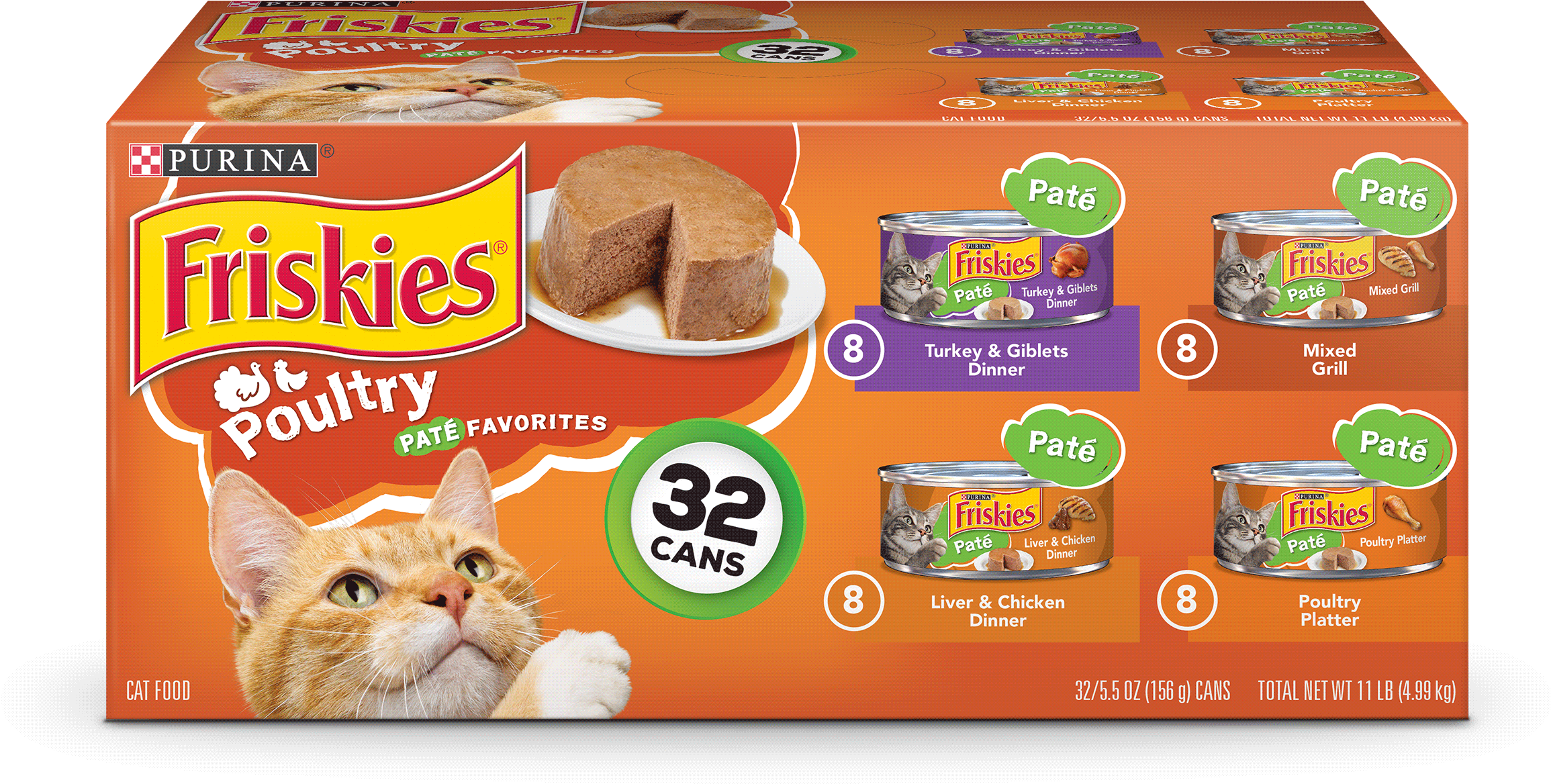 Purina Friskies Pate Wet Cat Food Variety Pack - Friskies Pate (2400x2400), Png Download