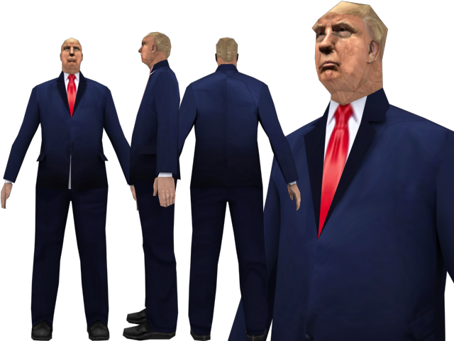 Make America Great Again ─ The Don Himself - Donald Trump Gta Sa Skin (640x480), Png Download