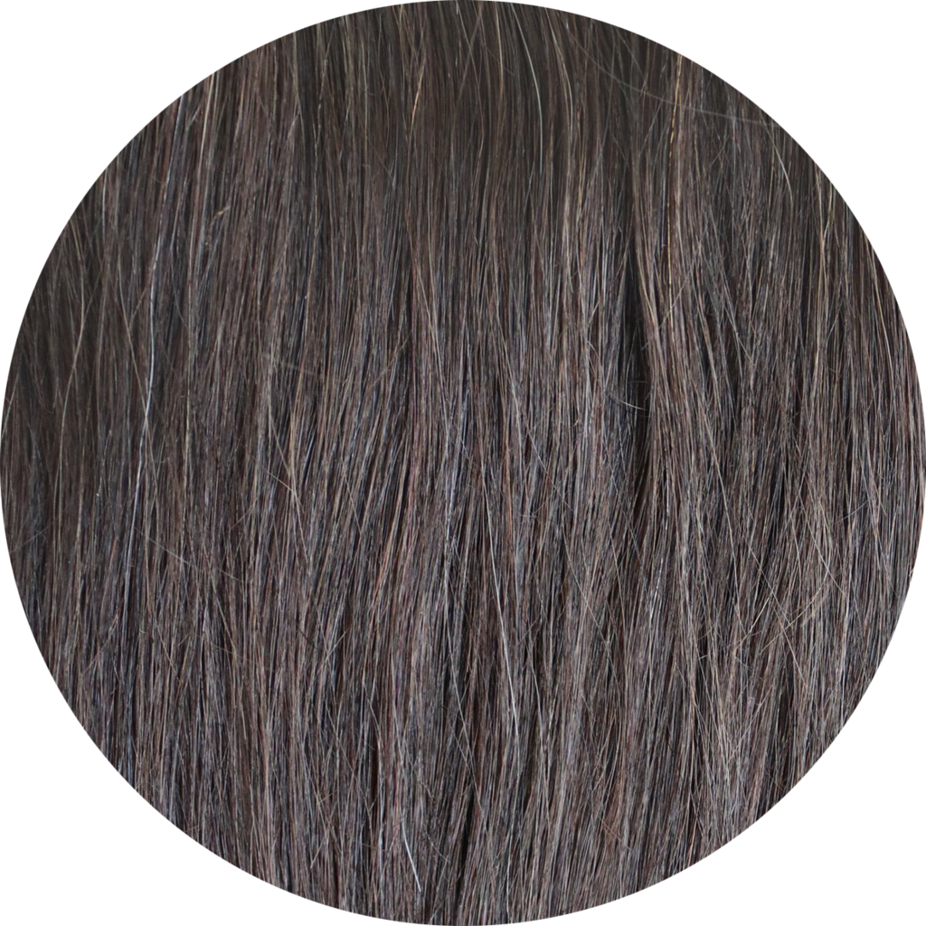 Dark Brown Clip In Bangs - Circle (1024x1024), Png Download
