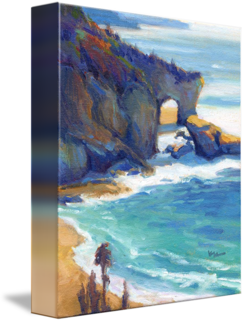 By Konnie Kim - Keyhole Rock 2 Laguna Beach (494x650), Png Download