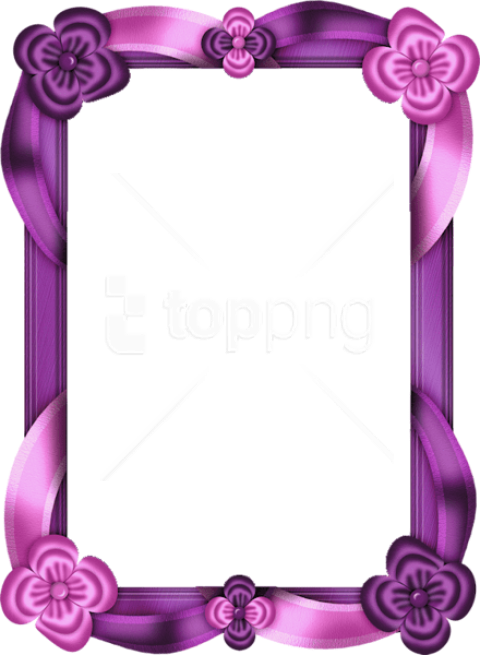 Free Png Best Stock Photos Purple And Pink Transparent - Purple And Blue Frames (480x655), Png Download