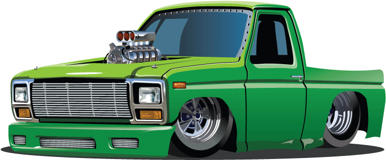 Low Rider Truck Wheelchair Costume Child's Truck Art, - Pickup Truck Lowrider (800x800), Png Download