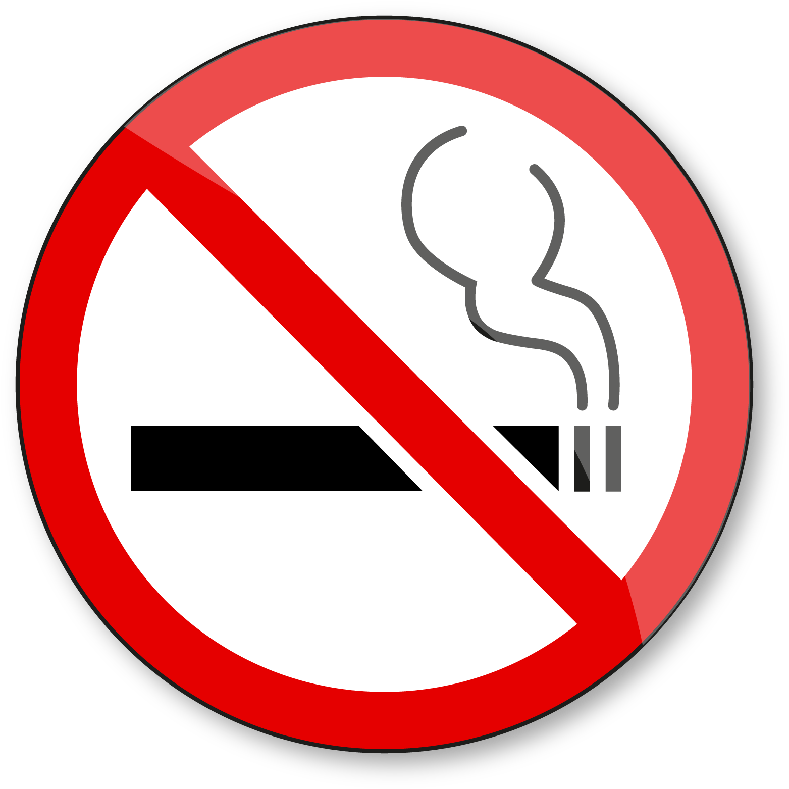 Señal De Prohibido Png - No Smoking Day 2015 (1587x1587), Png Download