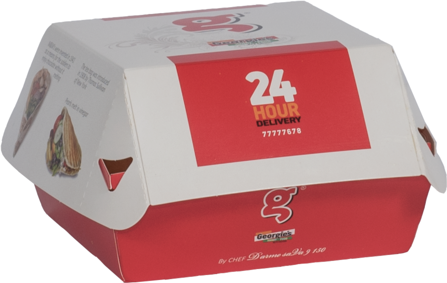 Burger Boxes - Customise Your Own Food Take Away Box (1000x668), Png Download