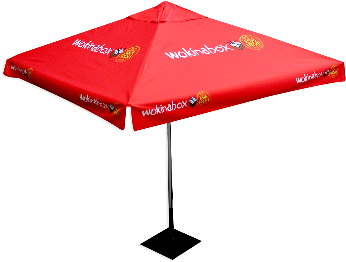 Branded Café Umbrella - Big Umbrella Branding (1500x1173), Png Download