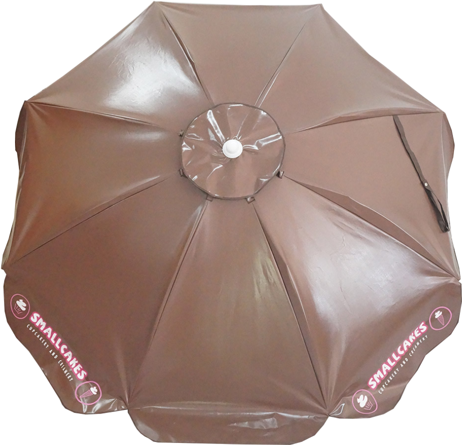Branded Smallcakes Cafe Umbrella - Umbrella (1024x977), Png Download