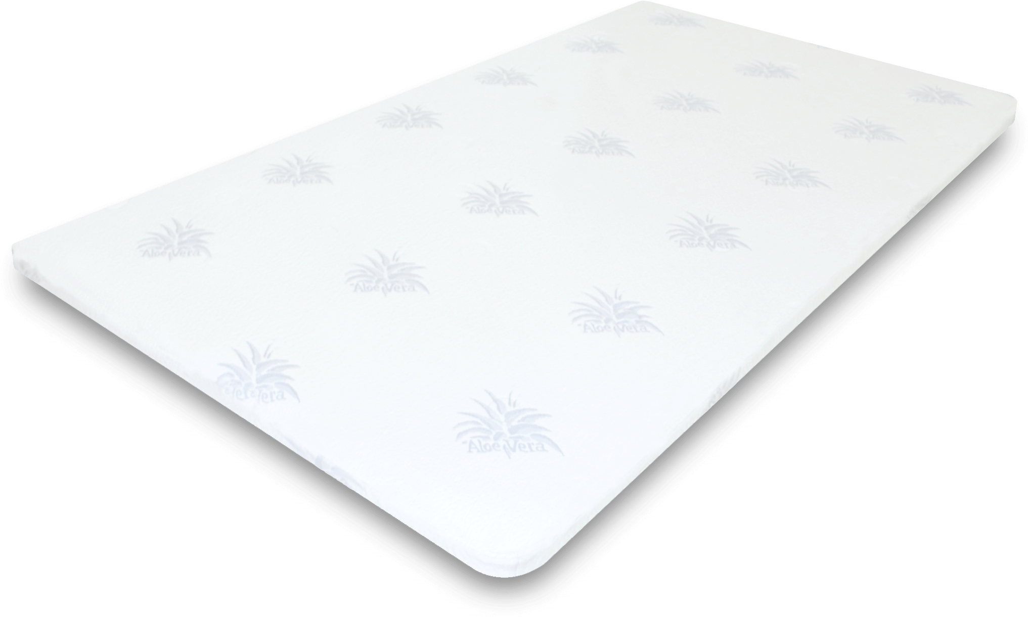 4 Inch Aloe Vera Gel Memory Foam Cool Mattress Topper - Paper (2200x1400), Png Download