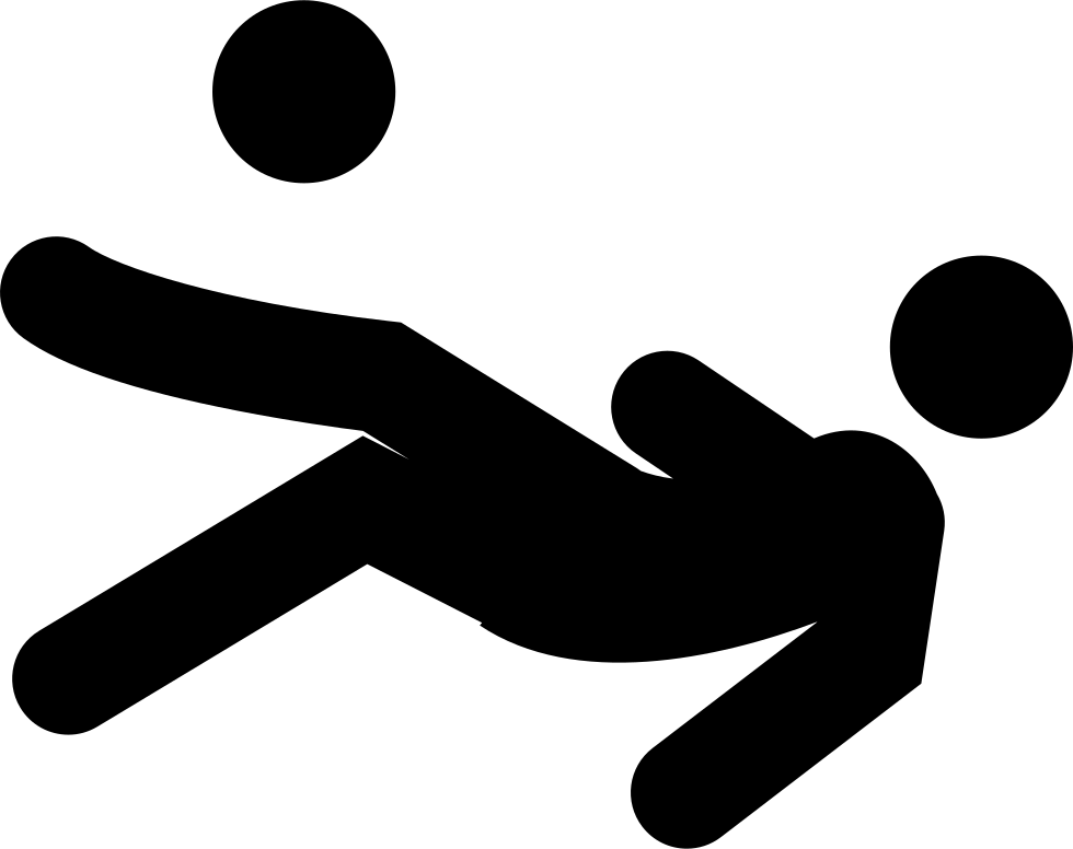 Football Player Landing On Field Missing The Ball Comments - Falta Futbol Png (980x776), Png Download