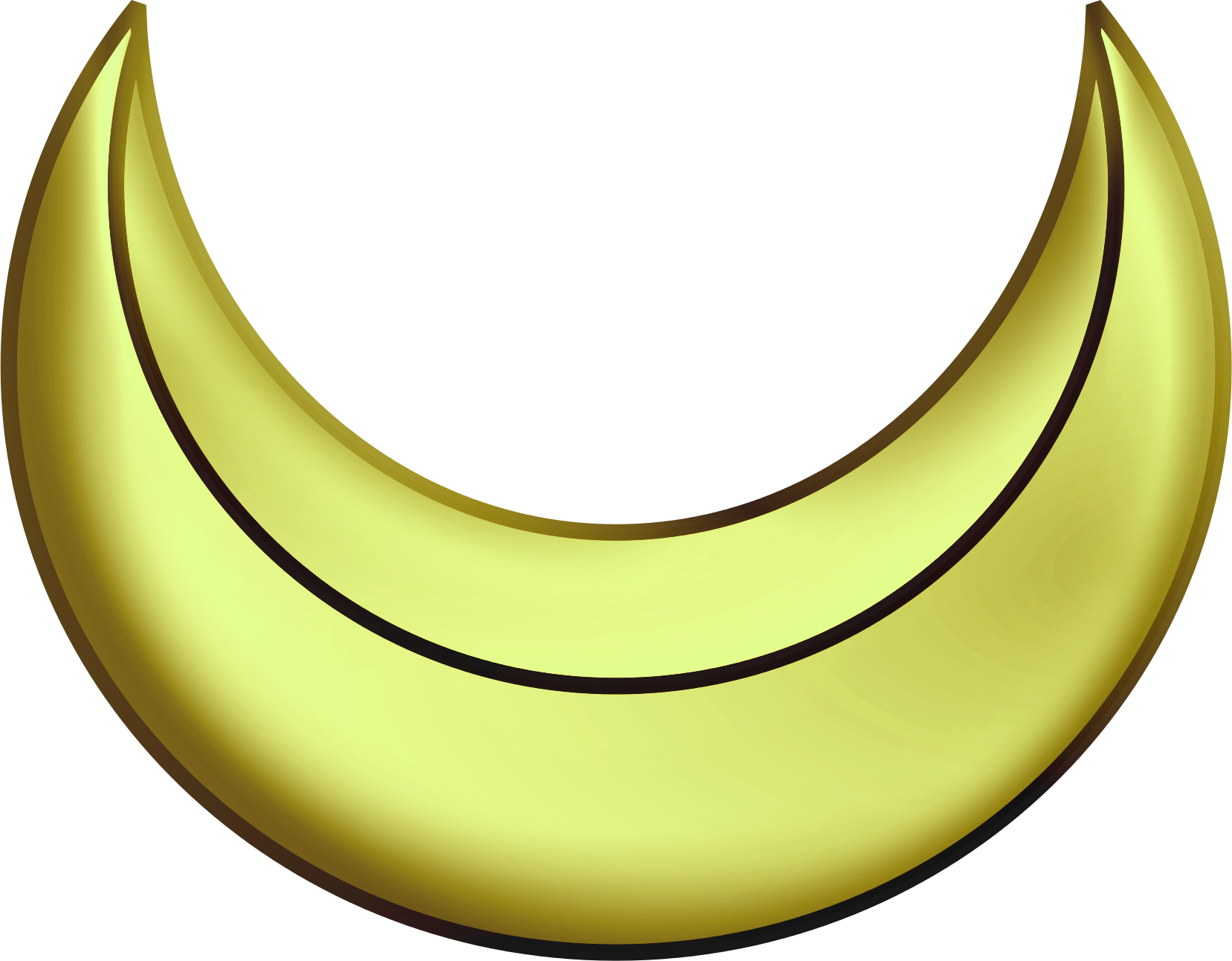 Croissant D'or - Croissant Argent (1657x1292), Png Download