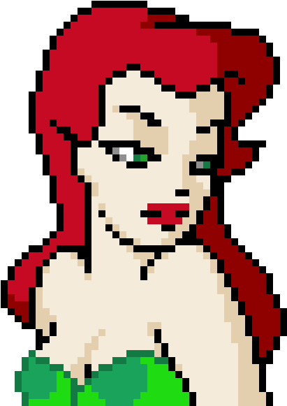 Poison Ivy - Batman The Animated Series Pixel Art (480x730), Png Download