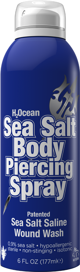 Saline Spray For Piercings (977x1024), Png Download