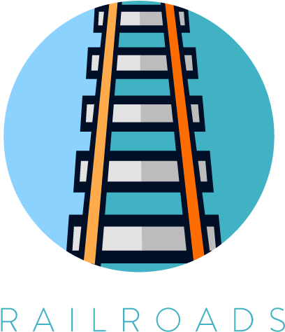 Railroads Near Inman Ks - Graphic Design (600x600), Png Download