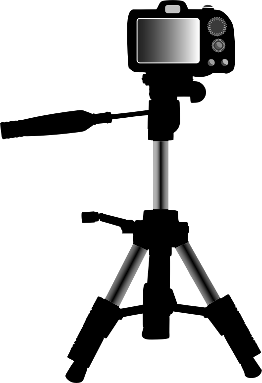 Medium Image - Camera On Tripod Clipart Png (529x774), Png Download