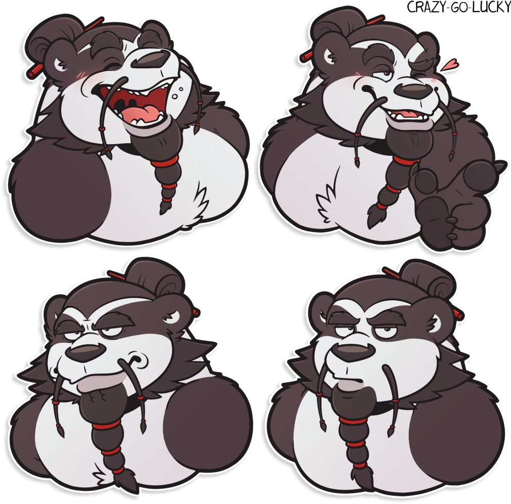 [c] Jiyao - Telegram Stickers - Panda Telegram Stickers (1020x1010), Png Download