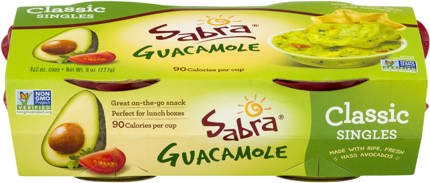 Sabra Guacamole Classic Singles, 8 Oz - Convenience Food (1000x1000), Png Download