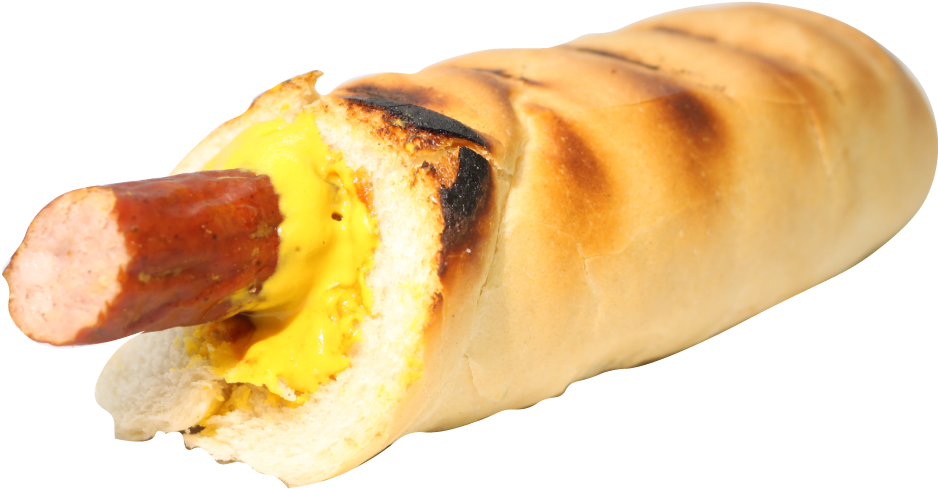 Classicwiener Mustard - Sausage Bread Png (960x560), Png Download