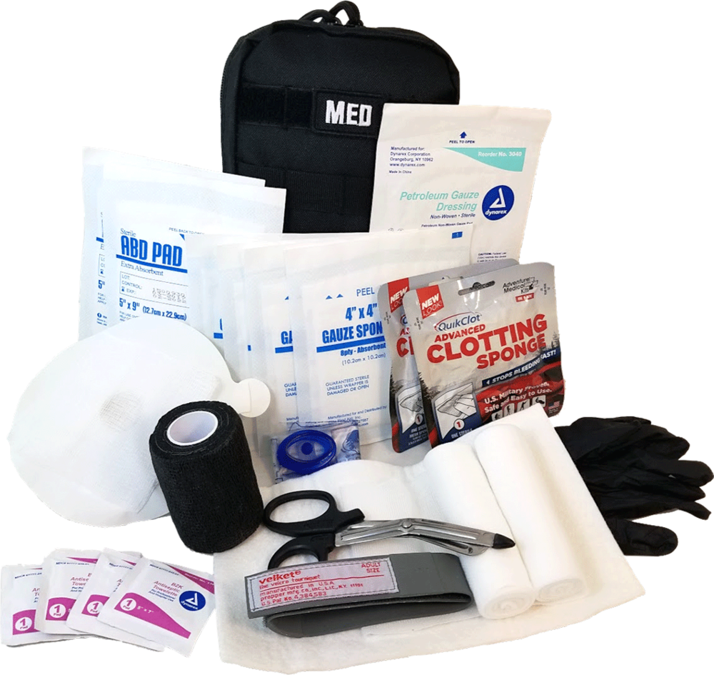 Elite Range And Hunters Gunshot Trauma Kit Texas Premier - Medical Bag (1000x945), Png Download