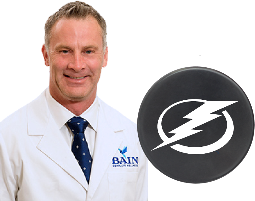 Dr Bain Chiropractor For Tampa Bay Lightning - Tampa Bay Lightning New Jerseys (838x670), Png Download