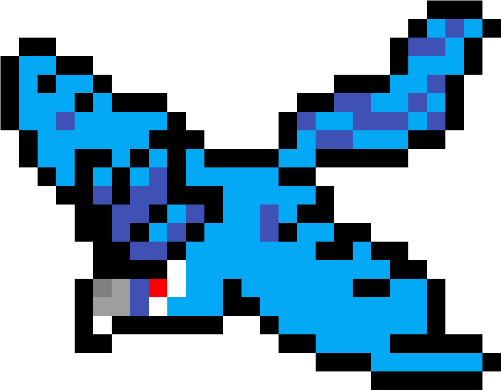 Articuno - Minecraft Articuno Pixel Art (1184x1184), Png Download