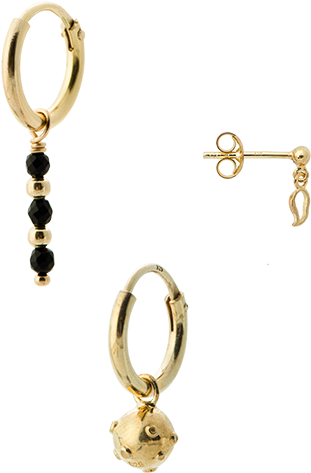 Starry Night Set Silver Goldplated - Body Jewelry (1000x1000), Png Download