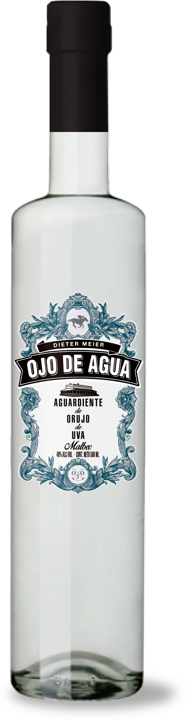 Ojo De Agua Aguardiente De Orujo - Bottle (1113x2794), Png Download