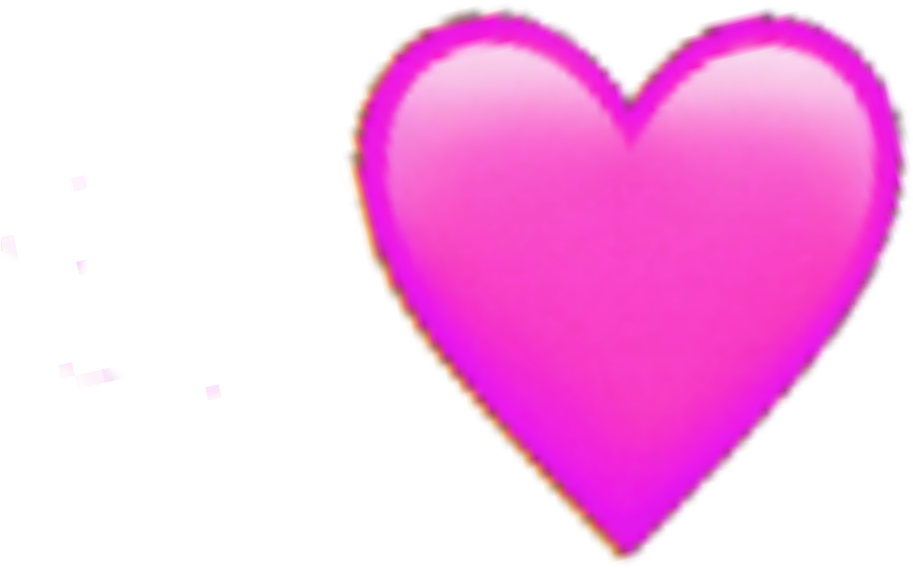 Pink Heart Emoji Iphone Sticker Random Remixit 💕 Png - Heart (1773x1773), Png Download