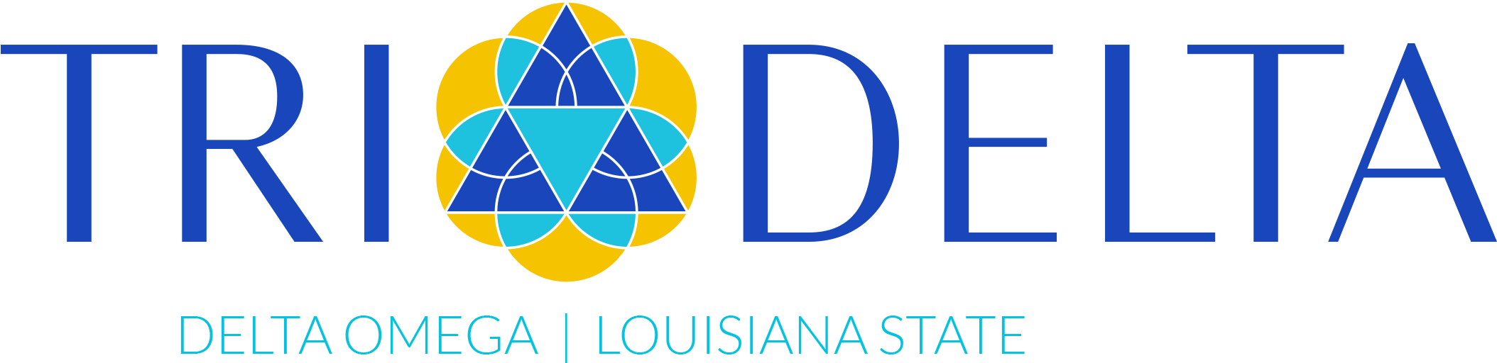 Tri-delta - Tridelta Logo (2175x600), Png Download