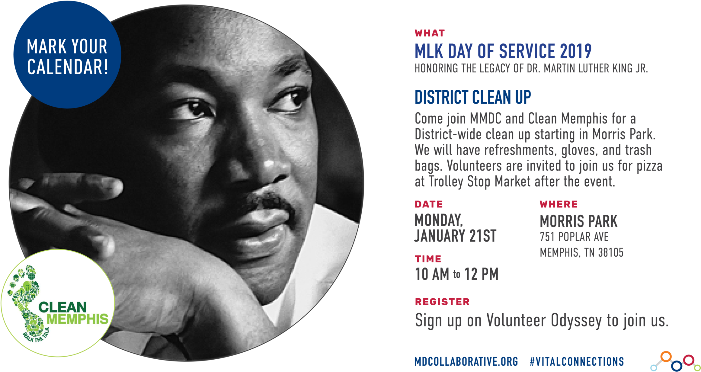 Mlk Day Of Service (2500x1406), Png Download