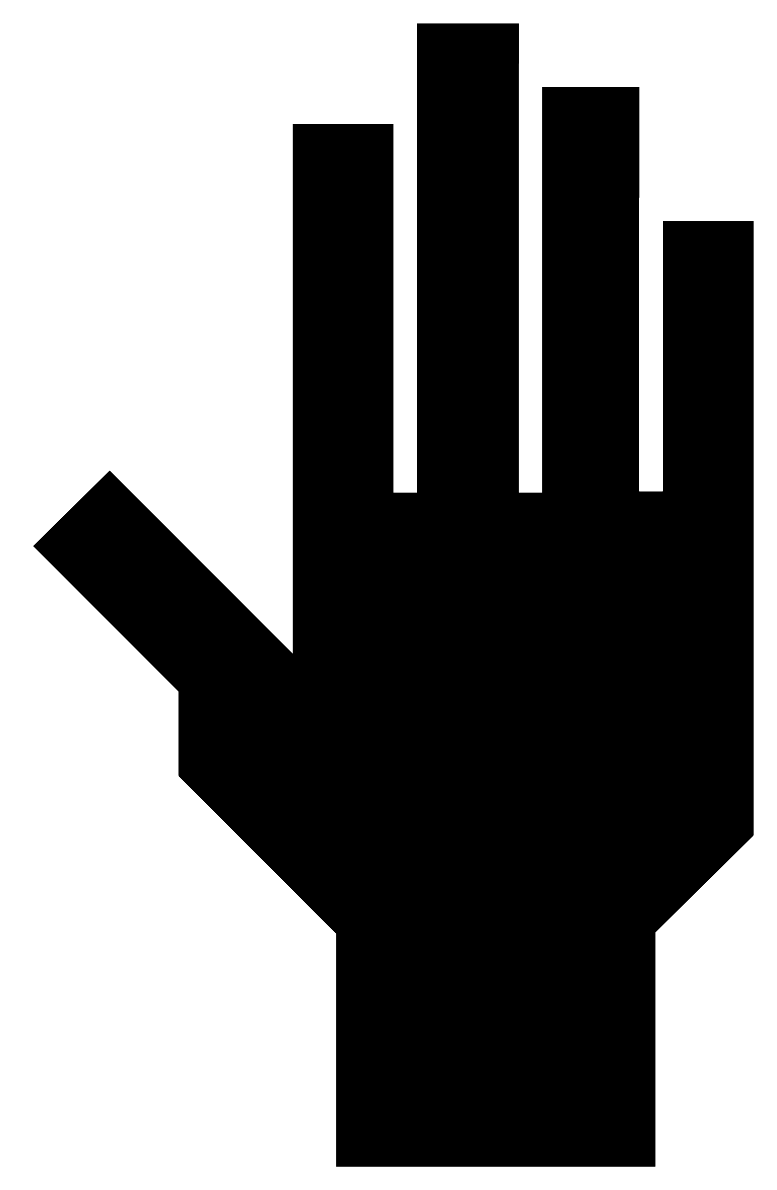 This Free Icons Png Design Of Black Hand 2 (1566x2397), Png Download