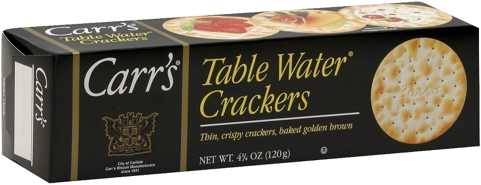 Carrs Original Table Water Crackers - Carr's Table Water Crackers Original (999x393), Png Download