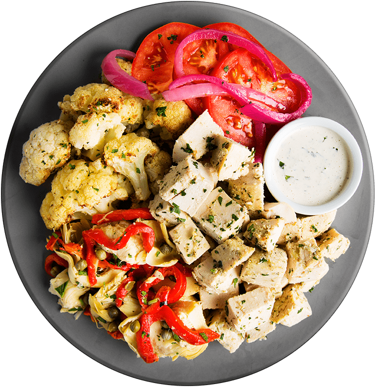 Greek Chicken Gyro Plate - Salad (800x800), Png Download