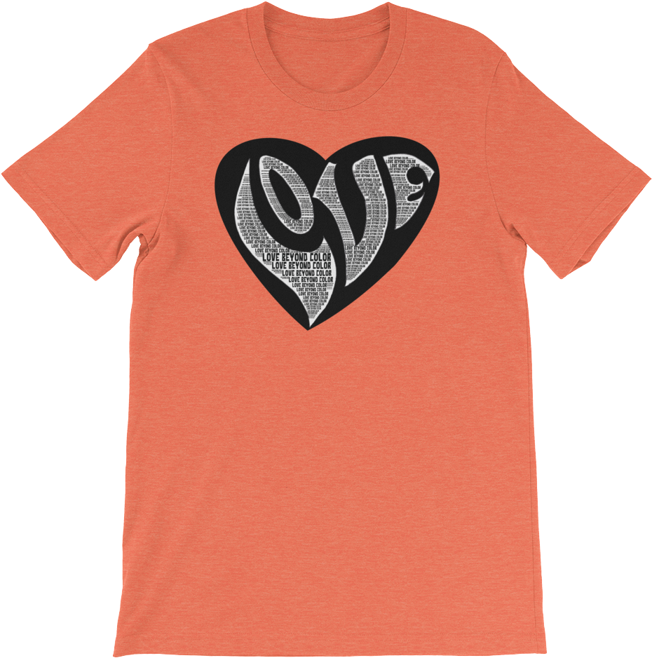 Ladies Black Heart Logo Short Sleeve T-shirt - T-shirt (1000x1000), Png Download