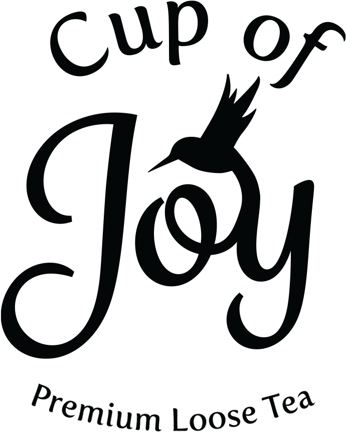 Cup Of Joy Premium Loose Tea Logo Final - Calligraphy (938x1004), Png Download