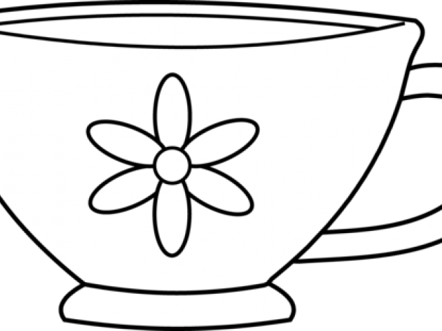 Coloring Picture Of Cup (640x480), Png Download