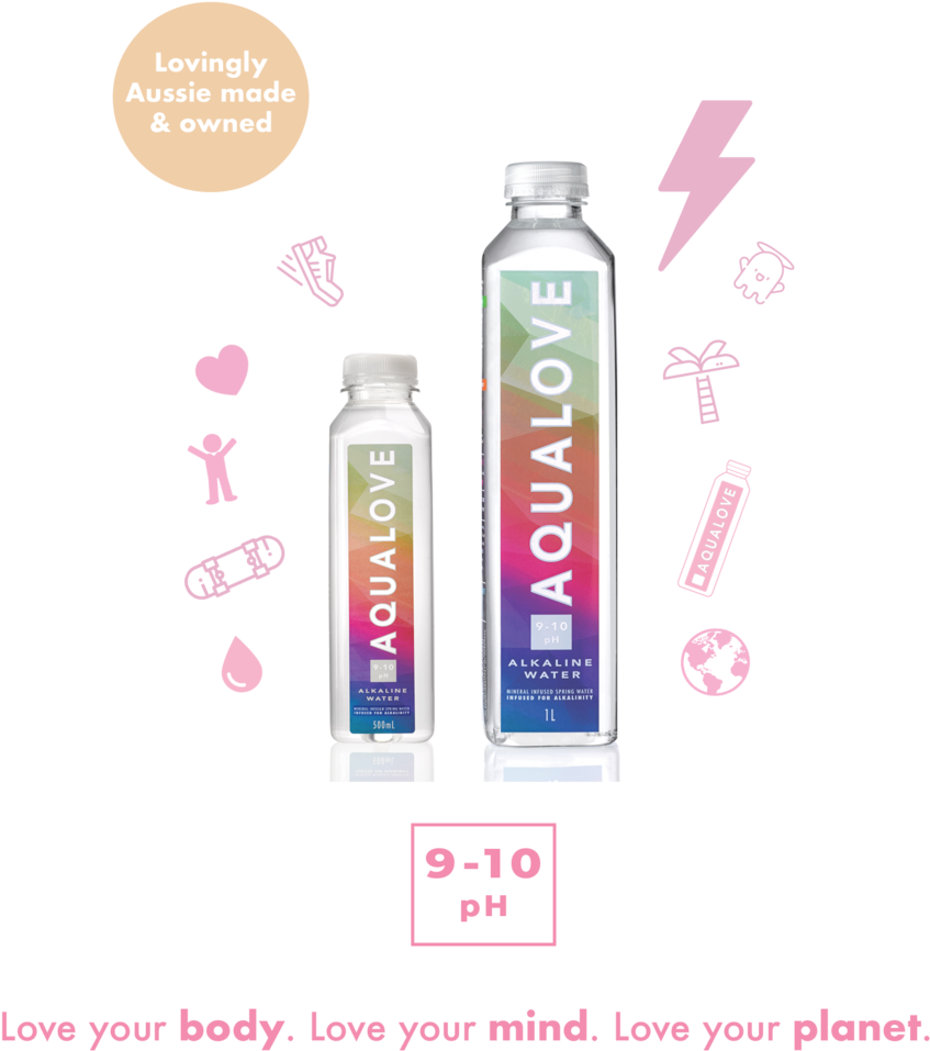 Aqualove Landing Vert - Plastic Bottle (1000x1419), Png Download