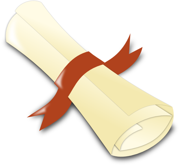 Diploma Clip Art (600x552), Png Download
