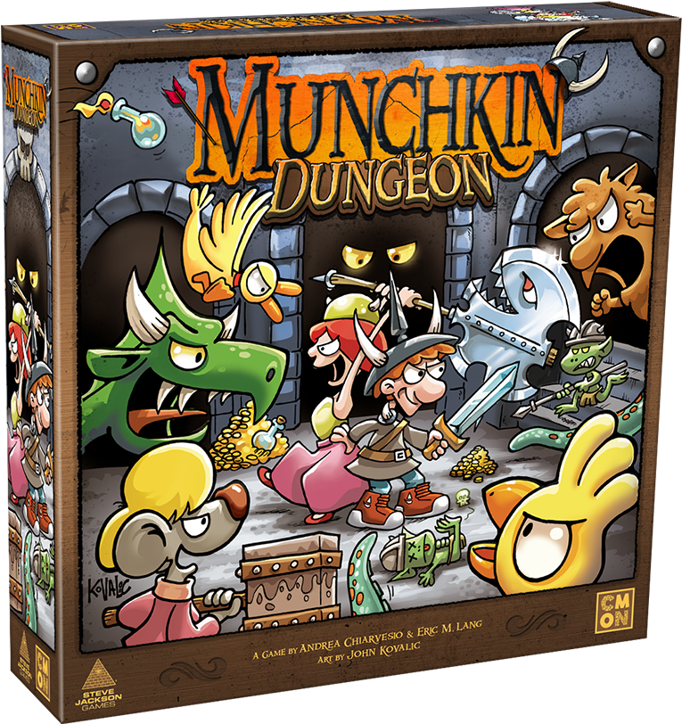 Cmon Limited Announces Munchkin Dungeon With Steve - Munchkin Dungeon Board Game (920x931), Png Download