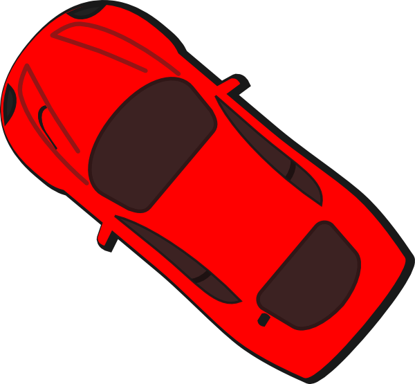 Car Top View (600x555), Png Download