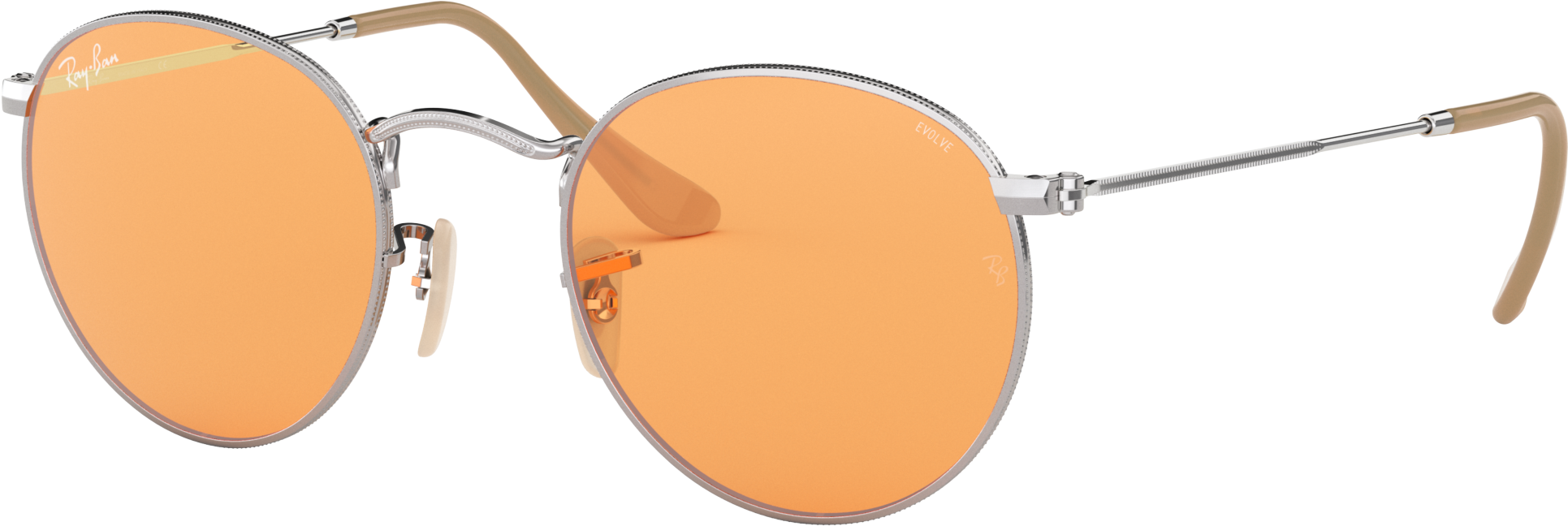 Ray Ban Round Evolve Blue (2090x1357), Png Download
