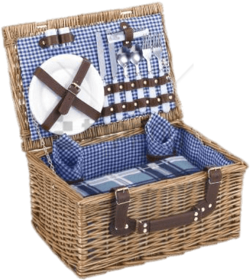 Free Png Traditional Picnic Basket Png Image With Transparent - Basket Picnic En Png (850x638), Png Download