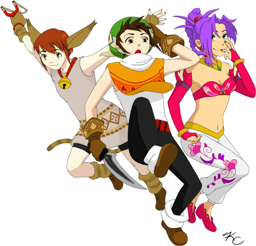 View Samegoogleiqdbsaucenao Dark Cloud Trio By Poefish-d38l52s - Dark Cloud Fan Art (900x847), Png Download