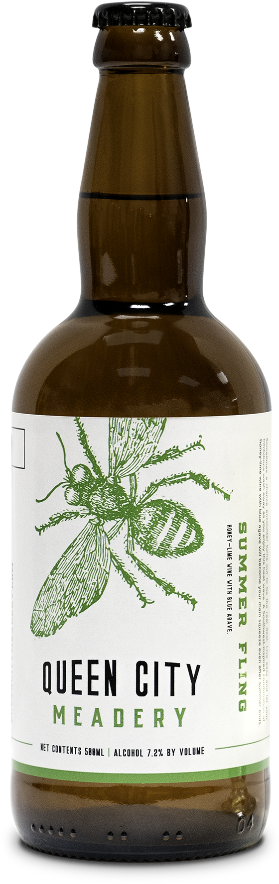 Summer Fling Honey-lime Wine With Blue Agave Abv - Beer Bottle (1000x2100), Png Download