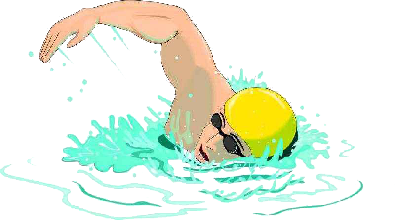 800 X 447 7 - Swimming (800x447), Png Download