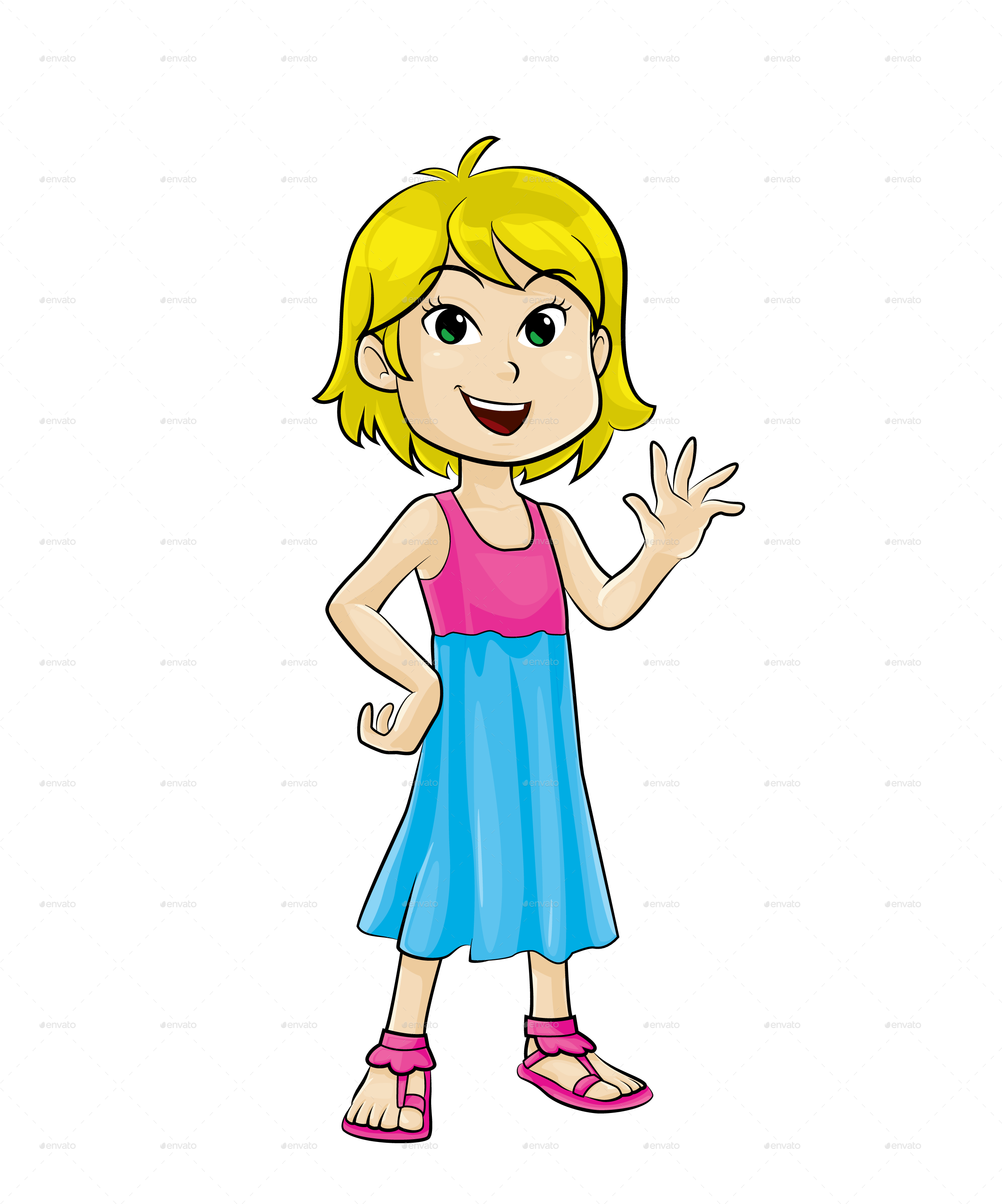 And Girl Img/young Girl Img/2young-girl - Girl Boy Cartoon Png (2500x3000), Png Download