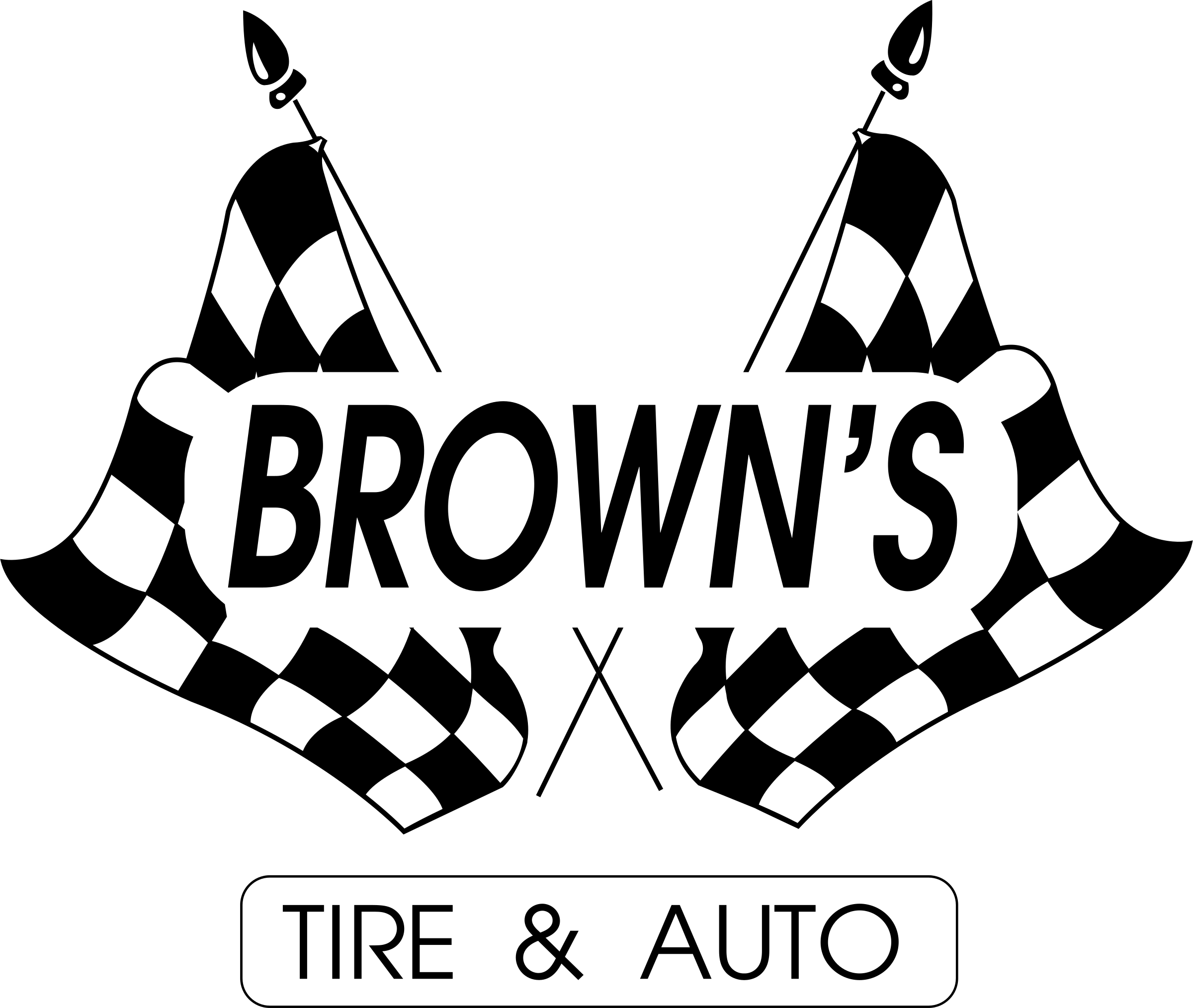 Browns Tire & Auto Logo Png Transparent - Graphic Design (2400x2028), Png Download