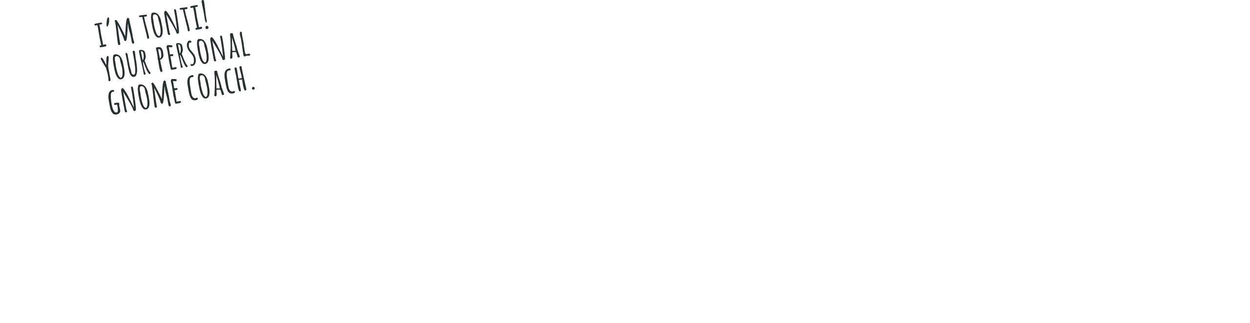We Bet You Haven't Had A Gnome Coach Helping You Along - Illustration (2560x662), Png Download