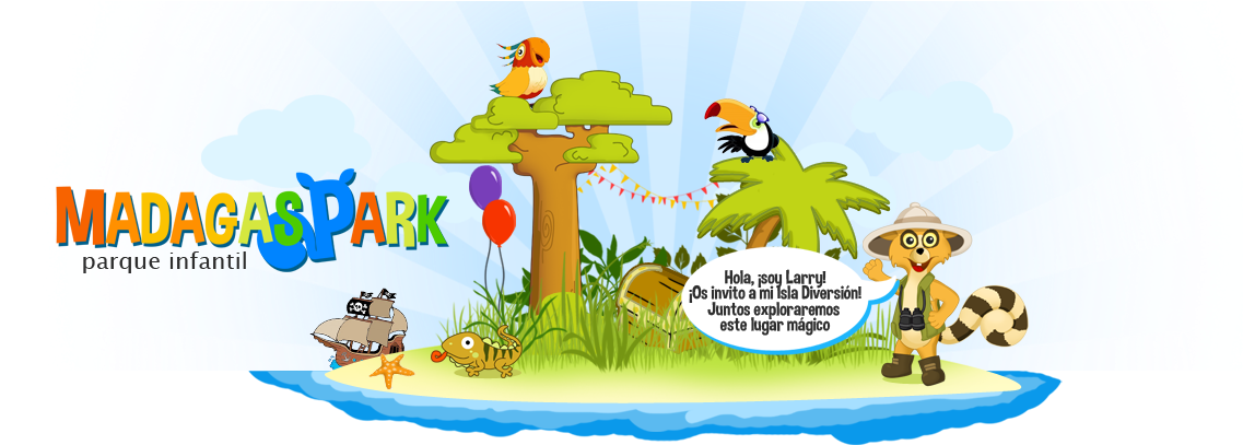 Madagaspark - Cartoon (1136x415), Png Download