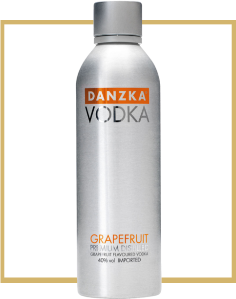 Grapefruit - Danzka Vodka Grapefruit (482x651), Png Download