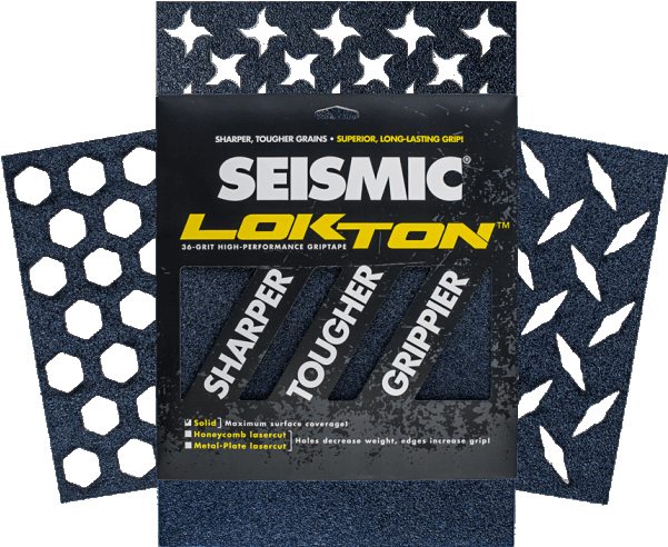 Griptape Seismic Lokton Metal-plate - Grip Tape (877x626), Png Download